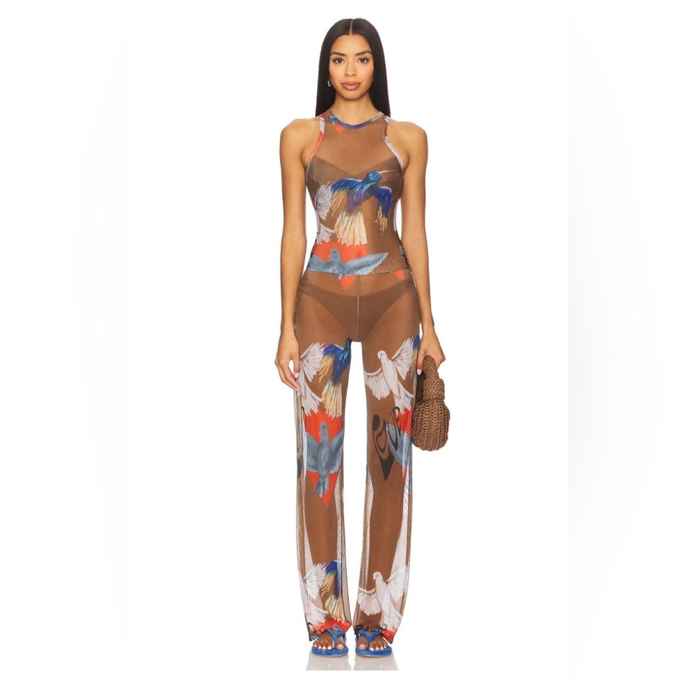 Juliete Johnstone Mesh Pant in brown